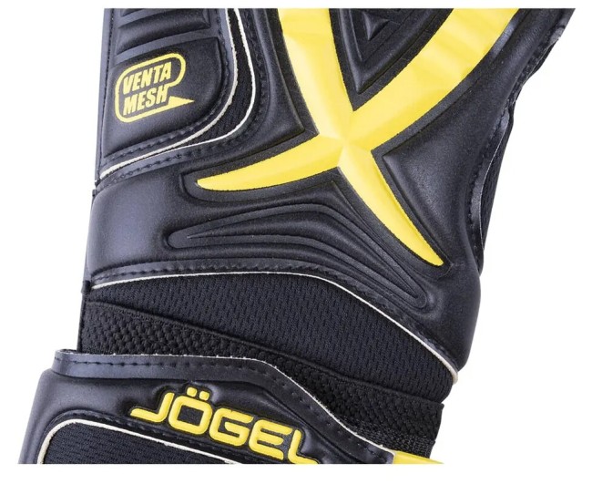 Перчатки вратарские Jögel ONE Wizard SL3 Roll-hybrid, черный (4680459110985)