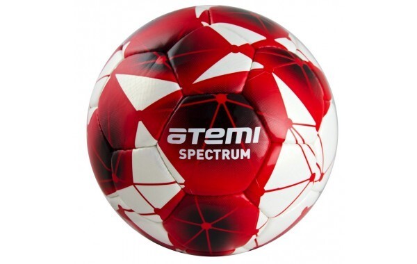 Мяч футбольный Atemi Spectrum 4 белый/красный