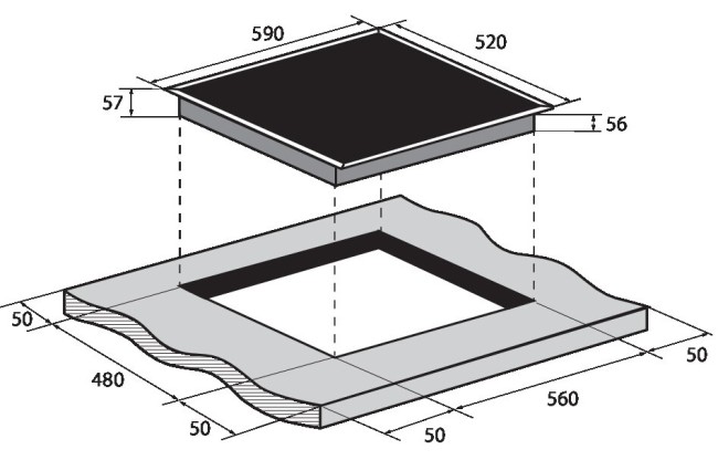 Встраиваемая индукционная варочная панель Zugel ZIH613B