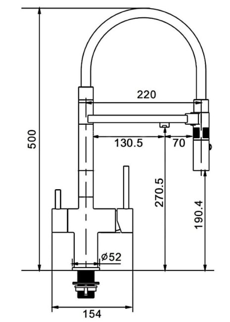Смеситель для кухни Rose R958E Смеситель для кухни Rose R958E