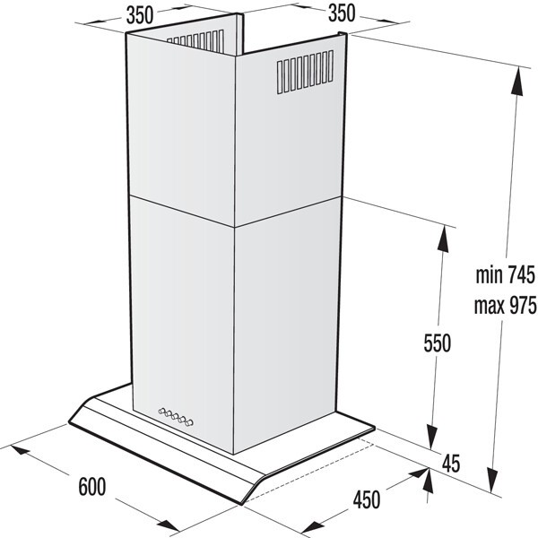 Каминная вытяжка Gorenje WHGC 633 E16 X Каминная вытяжка Gorenje WHGC 633 E16 X