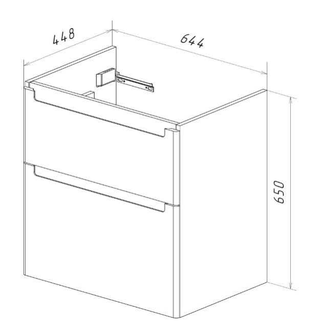 Тумба подвесная Lemark Buno 70 LM04B70T Тумба подвесная Lemark Buno 70 LM04B70T