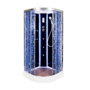 Душевая кабина Deto BM1590LED+GMBLACK Душевая кабина Deto BM1590LED+GMBLACK