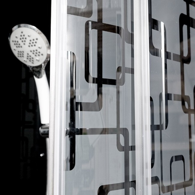 Душевая кабина Deto BM1590LED+GMBLACK