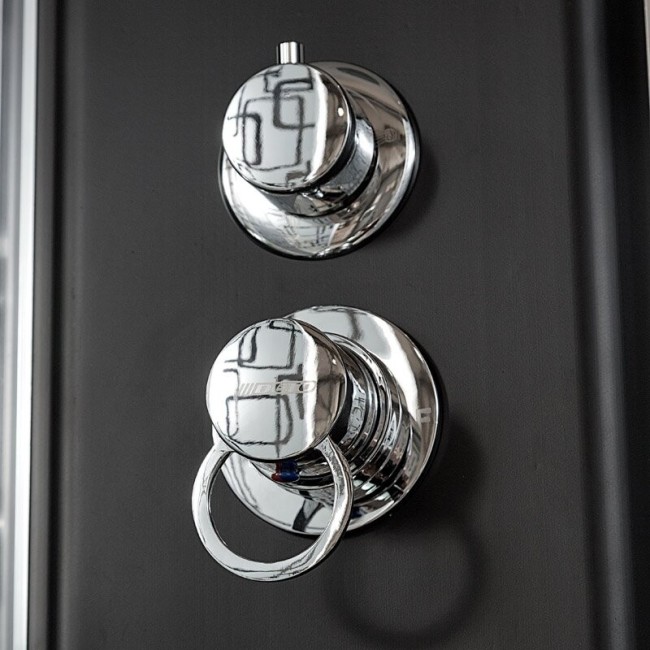 Душевая кабина Deto BM1590LED+GMBLACK