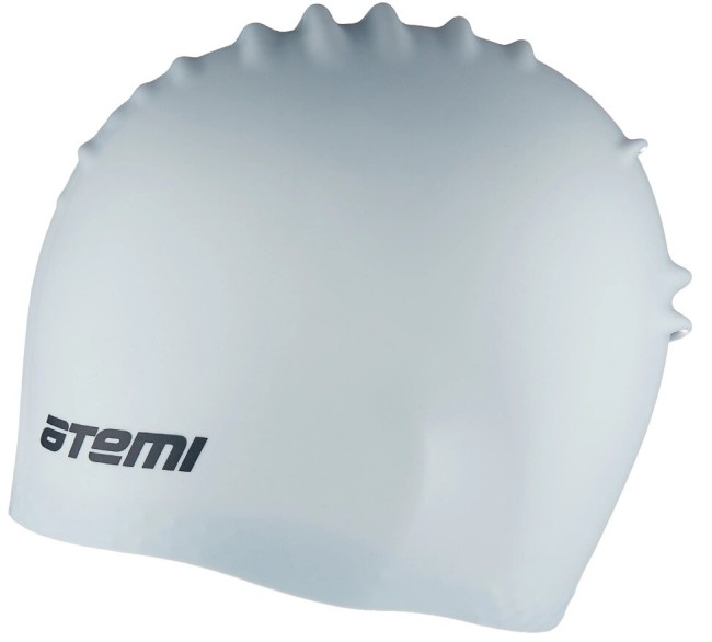 Шапочка для плавания Atemi LC-05 силикон, д/длин.волос, серый