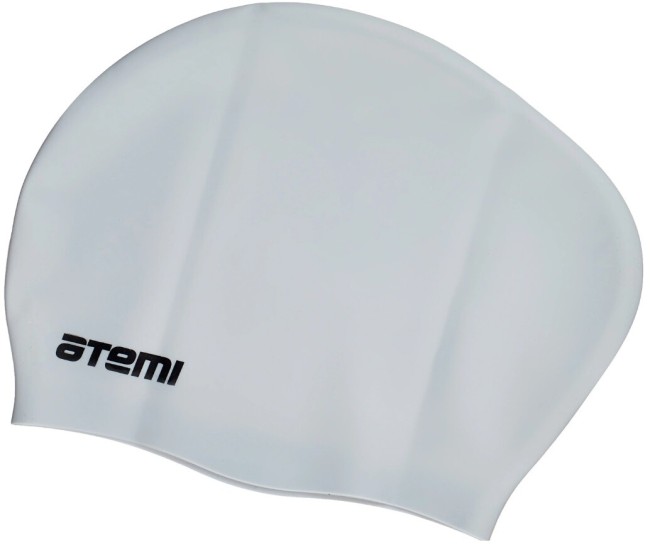 Шапочка для плавания Atemi LC-05 силикон, д/длин.волос, серый