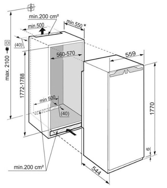 Встраиваемый холодильник Liebherr IKBP 3560-20 001