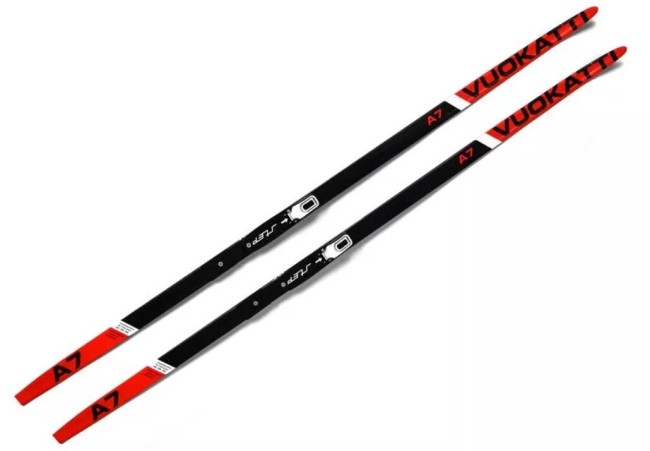 Лыжный комплект Vuokatti NNN 205 Step-in (Wax) Black/Red Лыжный комплект Vuokatti NNN 205 Step-in (Wax) Black/Red