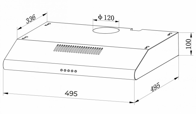Вытяжка Hebermann HBUH 50.1 X