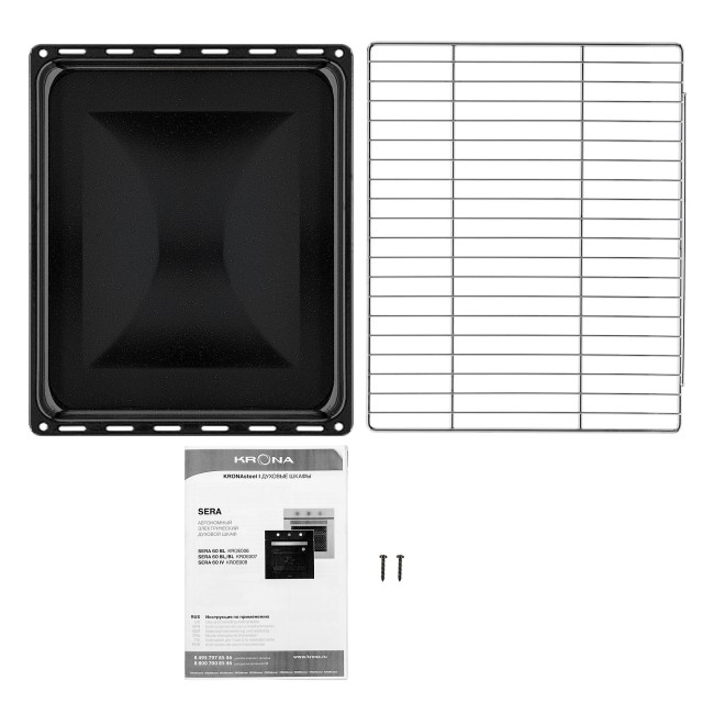 Встраиваемый электрический духовой шкаф Kronasteel SERA 60 BL