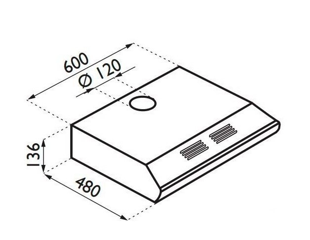 Вытяжка Ardesia Linea F 260 X Вытяжка Ardesia Linea F 260 X