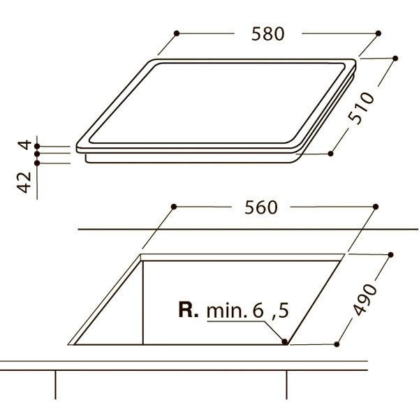 Встраиваемая электрическая варочная панель Hotpoint- Ariston HR 631 C Встраиваемая электрическая варочная панель Hotpoint- Ariston HR 631 C