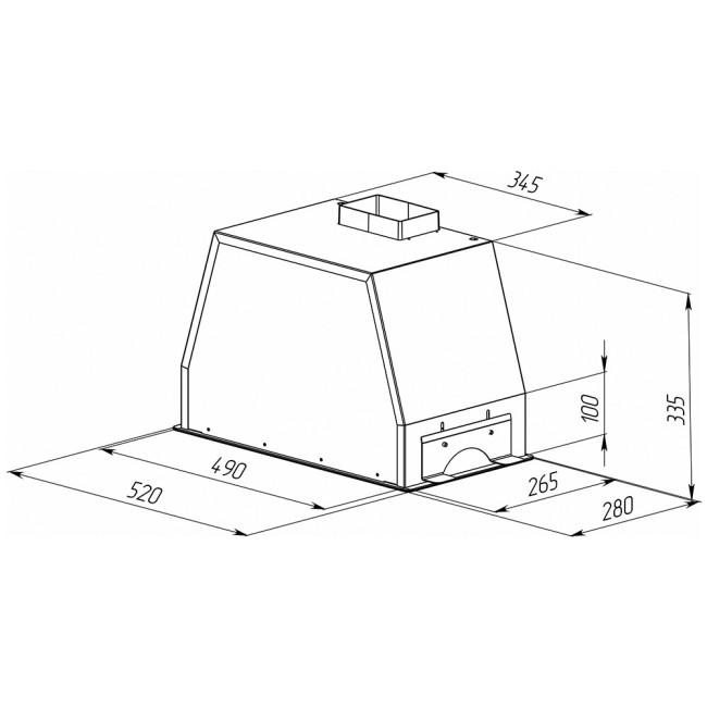Встраиваемая вытяжка Zigmund & Shtain K 014.5 B Встраиваемая вытяжка Zigmund & Shtain K 014.5 B