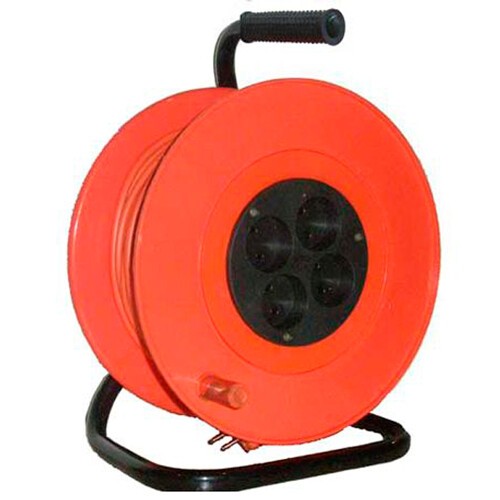 Удлинитель Электроконтакт УХз16-003 на металл катушке 16А,3,5кВт,50м (10210) Удлинитель Электроконтакт УХз16-003 на металл катушке 16А,3,5кВт,50м (10210)