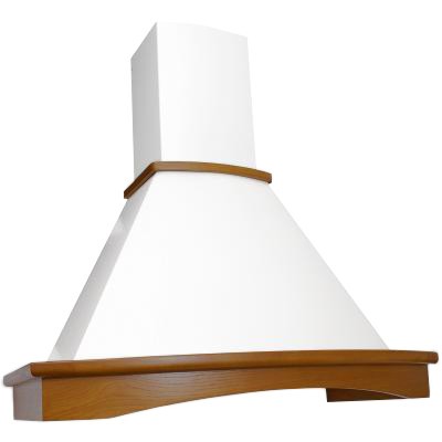 Каминная вытяжка Elikor Ротонда 90П-650-П3Д бежевый/дуб коричневый