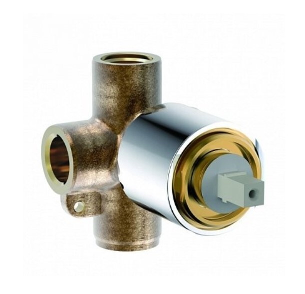 Корпус встраиваемого смесителя Bravat 1-функц хром (D999CP-RUS)