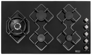 Встраиваемая газовая варочная панель Ricci RGN-KA5041BL Встраиваемая газовая варочная панель Ricci RGN-KA5041BL