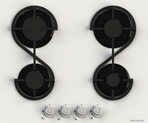 Встраиваемая газовая варочная панель Remenis REM-2154 white Встраиваемая газовая варочная панель Remenis REM-2154 white