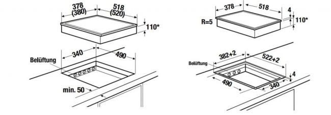 Встраиваемая индукционная варочная панель Kuppersbusch VKIW 3800.0 SR