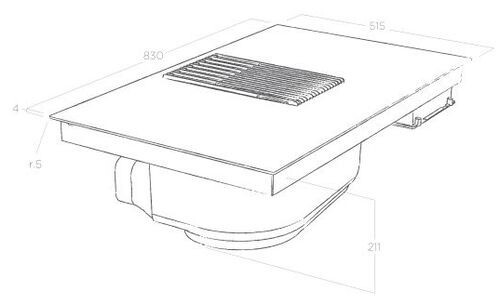 Встраиваемая индукционная варочная панель Elica Nikolatesla Libra WH/F/83