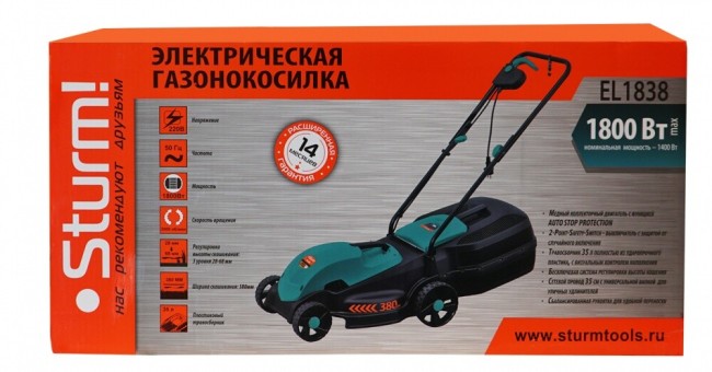 Газонокосилка электрическая Sturm! EL1838