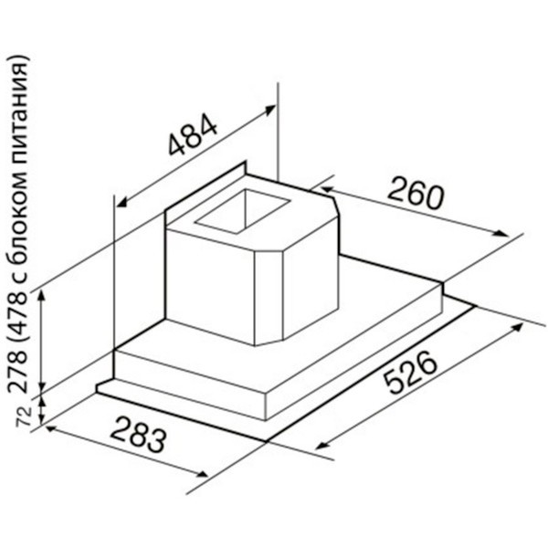 Встраиваемая вытяжка Korting KHI 6751 X Встраиваемая вытяжка Korting KHI 6751 X