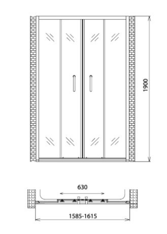 Душевая дверь Gemy Victoria S30192B