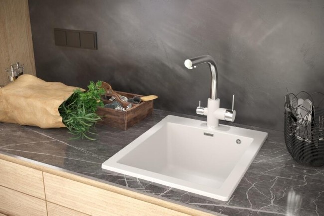 Кухонная мойка Paulmark PRAKTISCH черный Кухонная мойка Paulmark PRAKTISCH черный