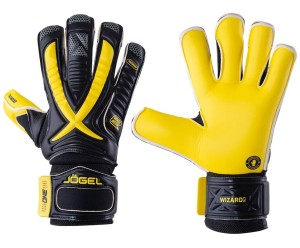 Перчатки вратарские Jögel ONE Wizard SL3 Roll-hybrid, черный (4680459110992)
