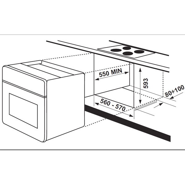 Встраиваемый электрический духовой шкаф Electrolux EOB 53102 X