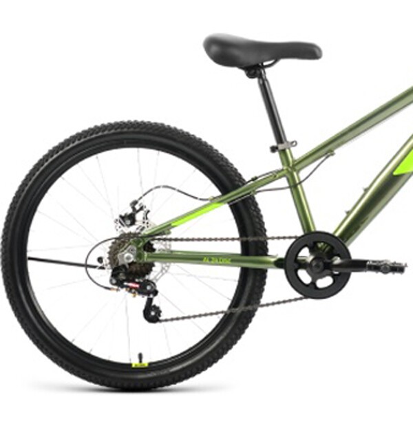 Велосипед Altair AL 24 D 7 ск 2022 г 12,5 Зеленый RBK22AL24189