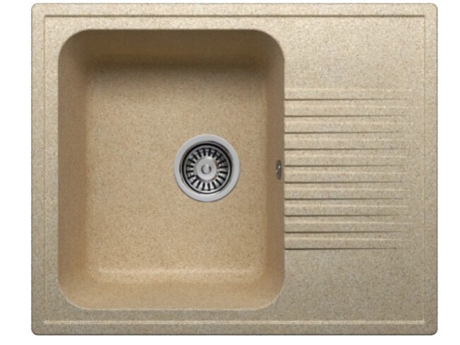 Кухонная мойка Polygran F-07-302 песочный Кухонная мойка Polygran F-07-302 песочный