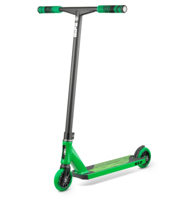 Самокат Hipe H12 2021 черный/зеленый Самокат Hipe H12 2021 черный/зеленый