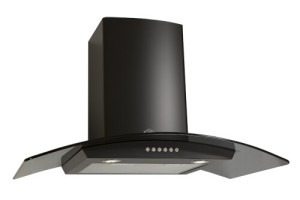 Каминная вытяжка Elikor Аметист S4 90 черный/тонированный