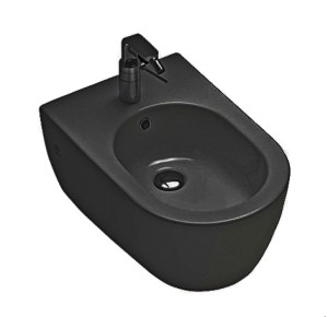 Биде подвесное Hatria FUSION 02 - черный матовый (A0Y1D902)