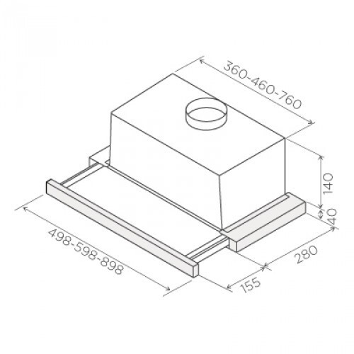 Встраиваемая вытяжка Jetair Orion LX 60 IX