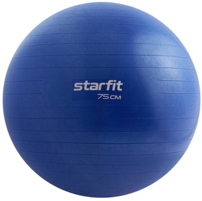 Фитбол Starfit GB-108 75 см темно-синий Фитбол Starfit GB-108 75 см темно-синий