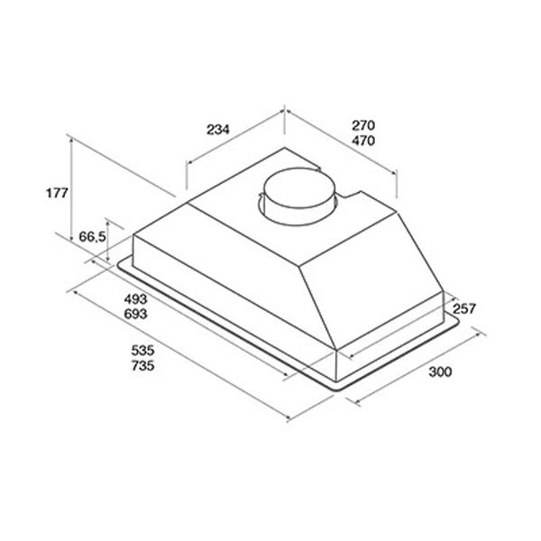 Встраиваемая вытяжка Jetair VIERA LUX GR/A/72