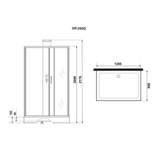 Душевая кабина Grossman GR252Q