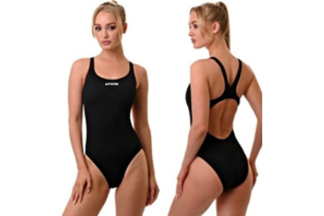 Купальник женский для бассейна Atemi SWAP 01 M черный р-р 44