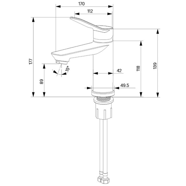 Смеситель для раковины Milardo Enjoy ENJSB00M01 Смеситель для раковины Milardo Enjoy ENJSB00M01