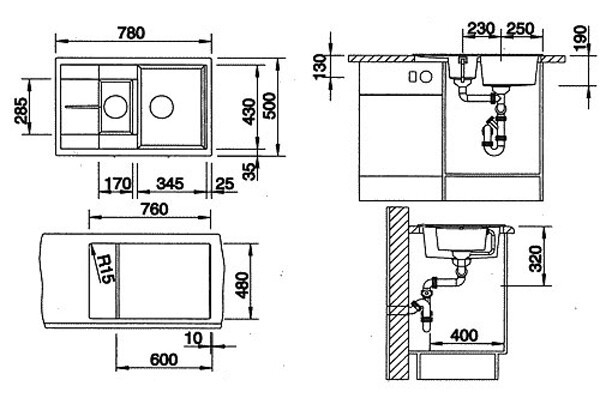 Комплект Blanco Legra 6 S Compact жасмин + Mida хром