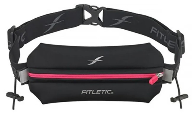 Беговая сумка на пояс Fitletic Neo Racing черный/розовый Беговая сумка на пояс Fitletic Neo Racing черный/розовый