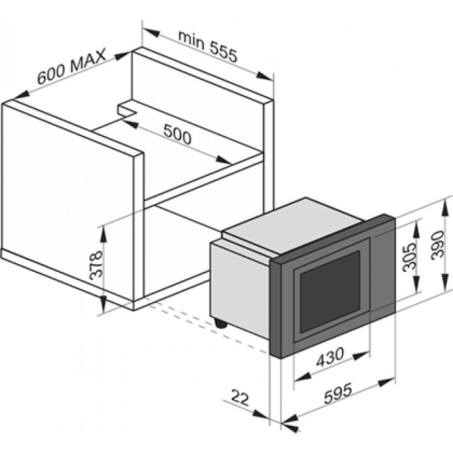 Встраиваемая микроволновая печь Kaiser EM 2545 AD Встраиваемая микроволновая печь Kaiser EM 2545 AD