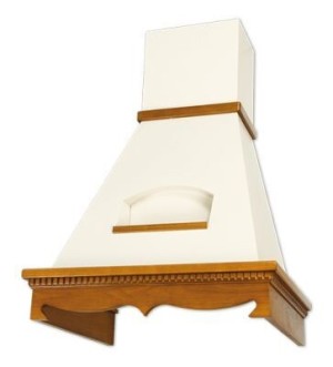 Каминная вытяжка Elikor Бельведер 60П-650-П3Д бежевый/бук светло-коричневый