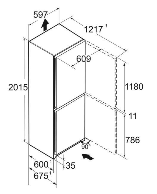 Холодильник Liebherr CBNsfc 57vi-22 001