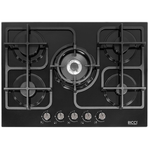 Встраиваемая газовая варочная панель Ricci RGN-ST 5006 BL