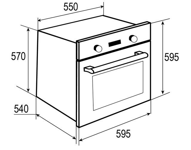 Встраиваемый электрический духовой шкаф Zigmund & Shtain EN 123.912 W