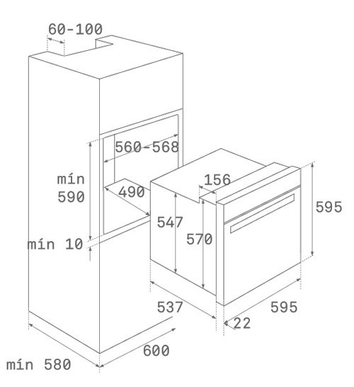 Встраиваемый электрический духовой шкаф Teka HSB 630 BK